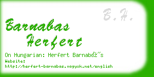 barnabas herfert business card